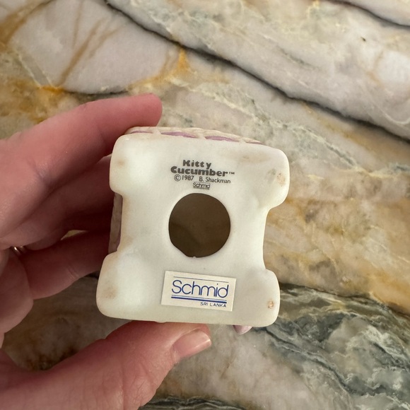 Schmid - Kitty Cucumber 1987 - Vintage Christmas Ornaments - Picture 7 of 10
